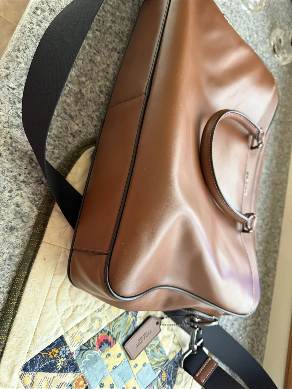 Coach Brown Leather Workbag for men or women
